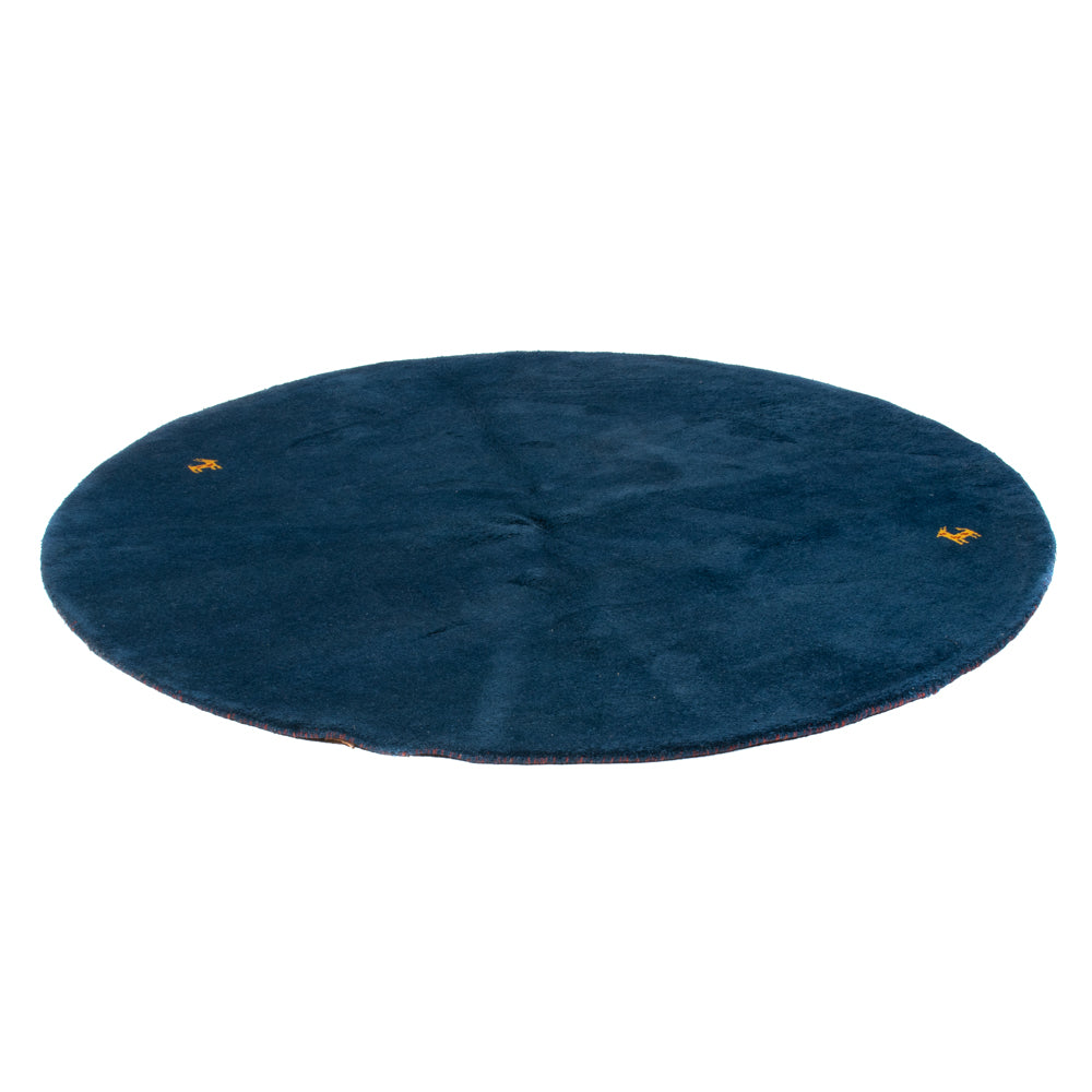Gabbeh Teppich - Indus rund  - 190 x 190 cm - blau