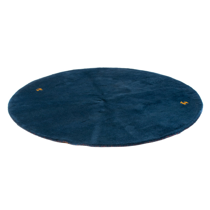 Gabbeh Teppich - Indus rund  - 190 x 190 cm - blau
