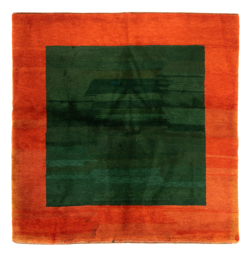 Gabbeh Teppich - Indus quadratisch  - 205 x 196 cm - grün