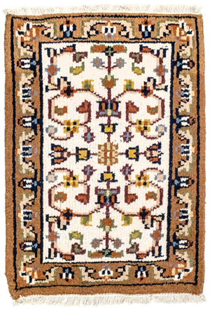 Orientteppich 90 x 60 cm - beige