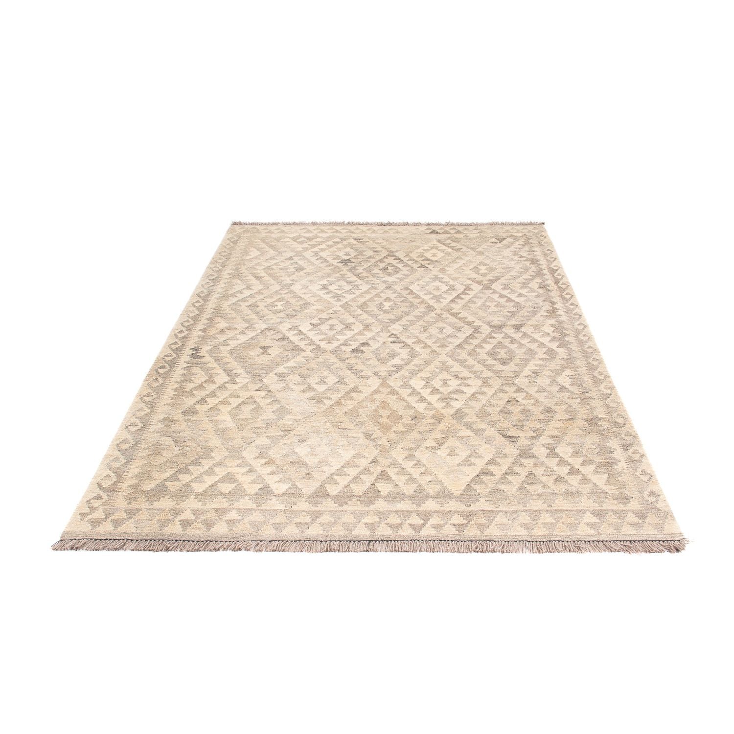 Kelim Teppich - Splash 210 x 154 cm - beige