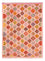 Kelim Teppich - Splash 204 x 148 cm - rosa