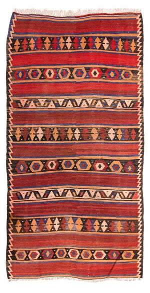 Kelim Teppich - Old 265 x 141 cm - mehrfarbig