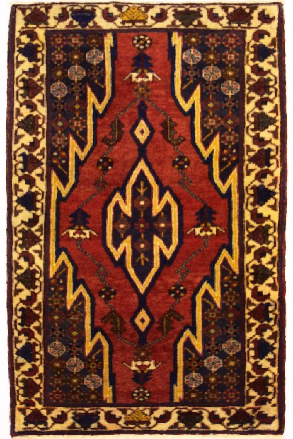 Perserteppich - Nomadic 135 x 85 cm - rot