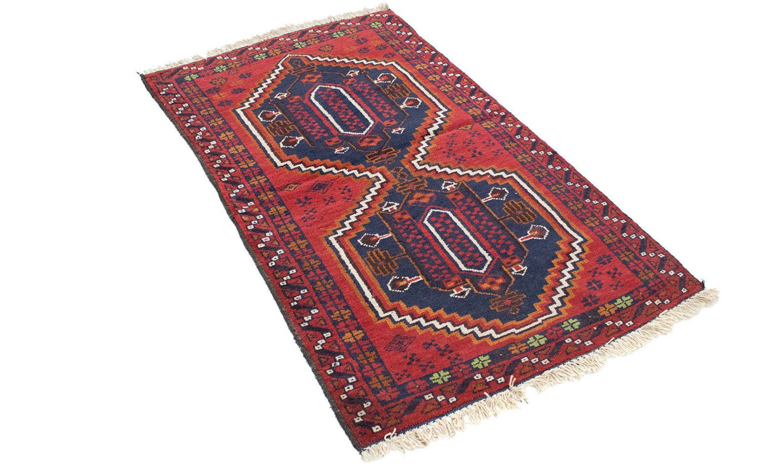 Belutsch Teppich 129 x 78 cm - rot