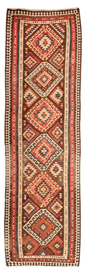 Kelim Teppich - Old 402 x 135 cm - mehrfarbig