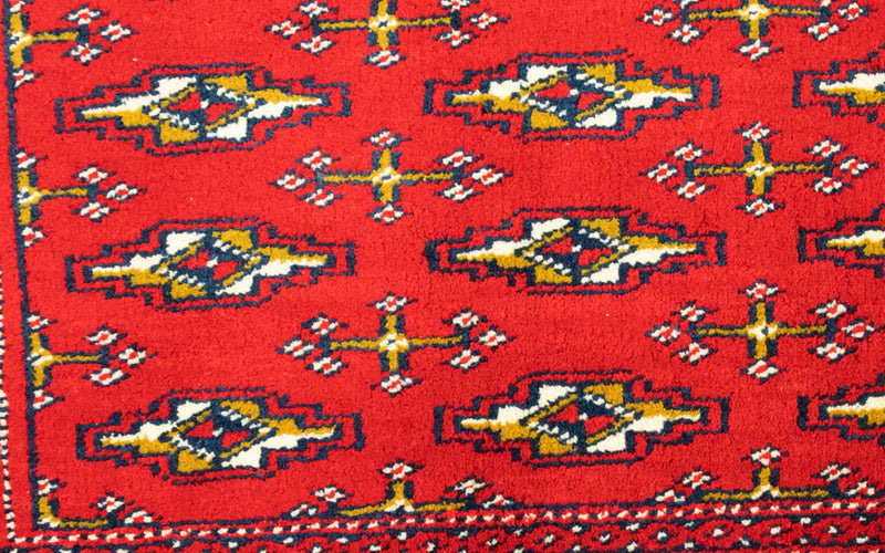 Turkaman Teppich 100 x 50 cm - rot