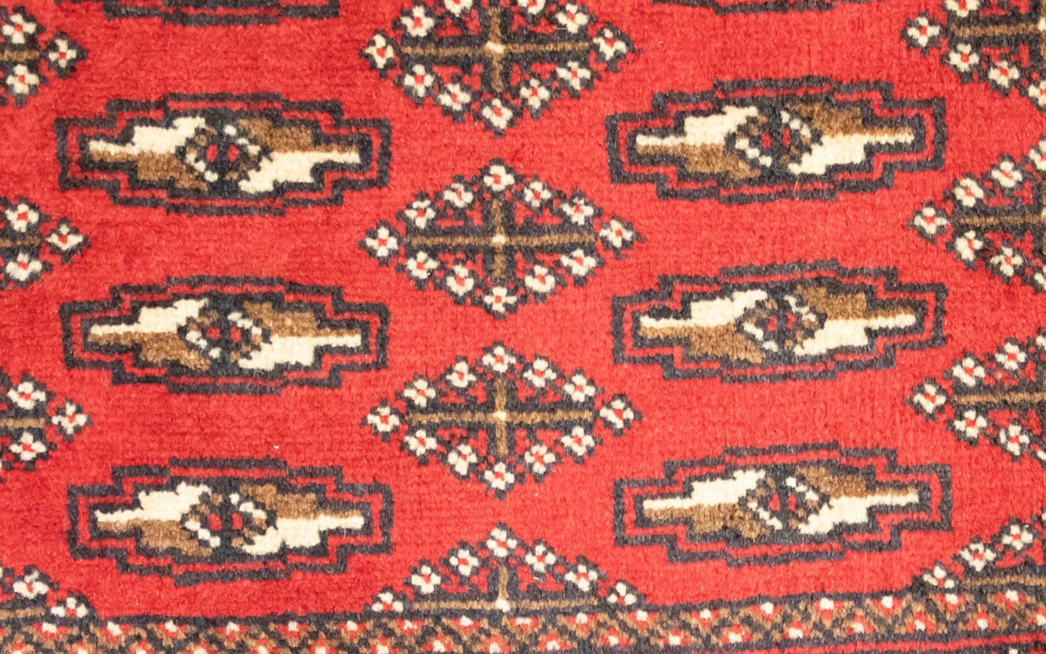 Turkaman Teppich 100 x 50 cm - rot