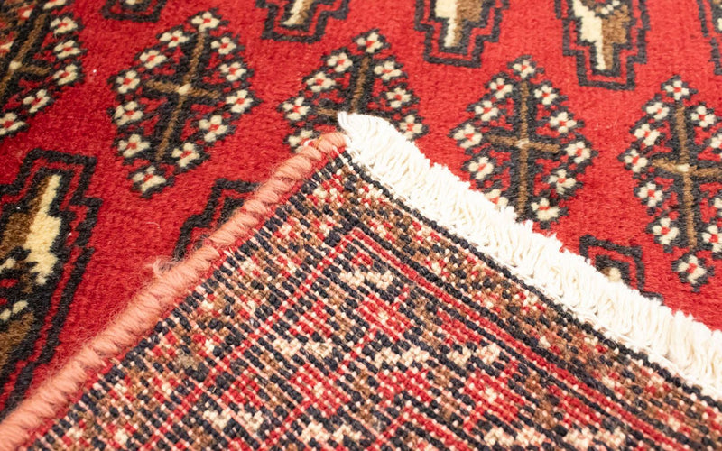 Turkaman Teppich 100 x 50 cm - rot
