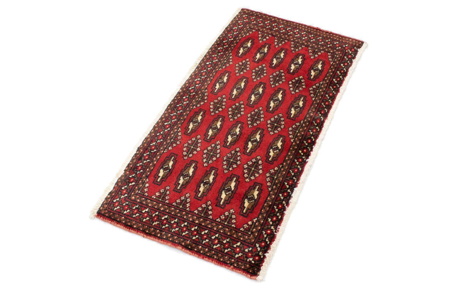 Turkaman Teppich 100 x 50 cm - rot