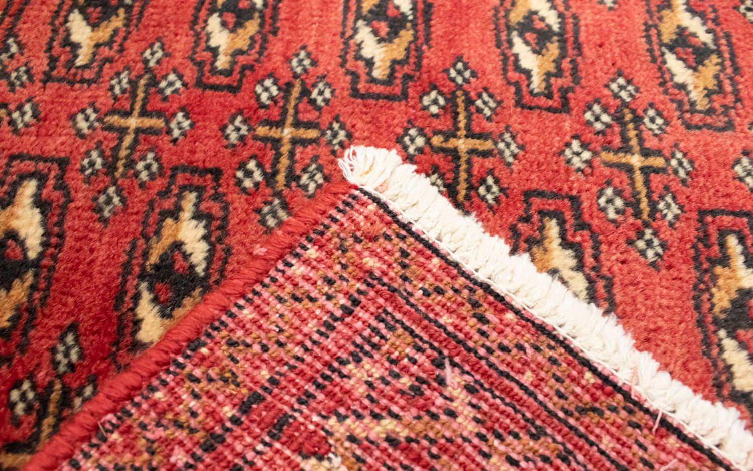 Turkaman Teppich 100 x 50 cm - rot