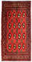 Turkaman Teppich 100 x 50 cm - rot