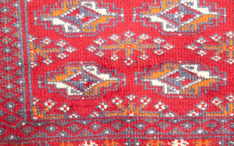 Turkaman Teppich 100 x 50 cm - rot