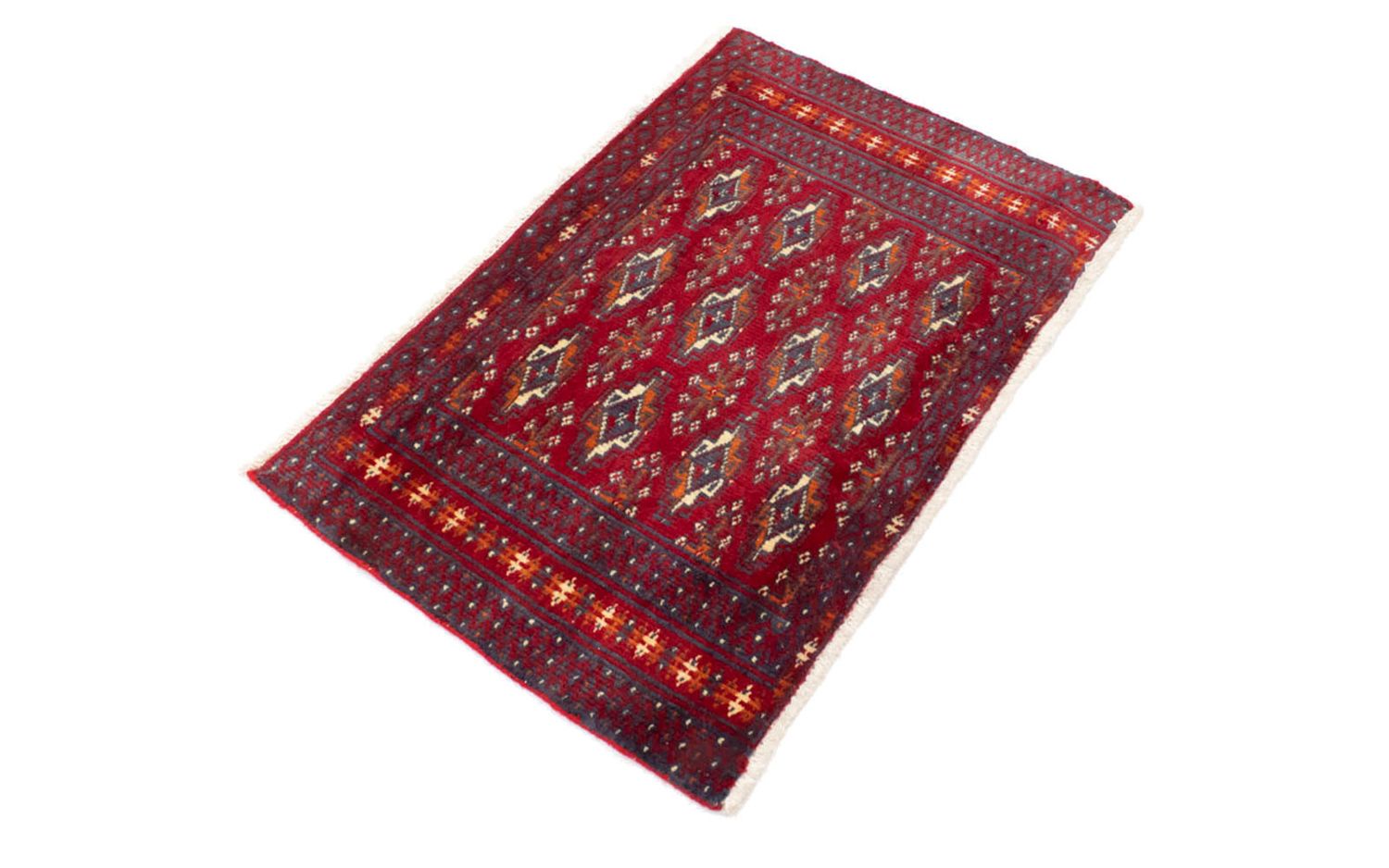 Turkaman Teppich 100 x 50 cm - rot