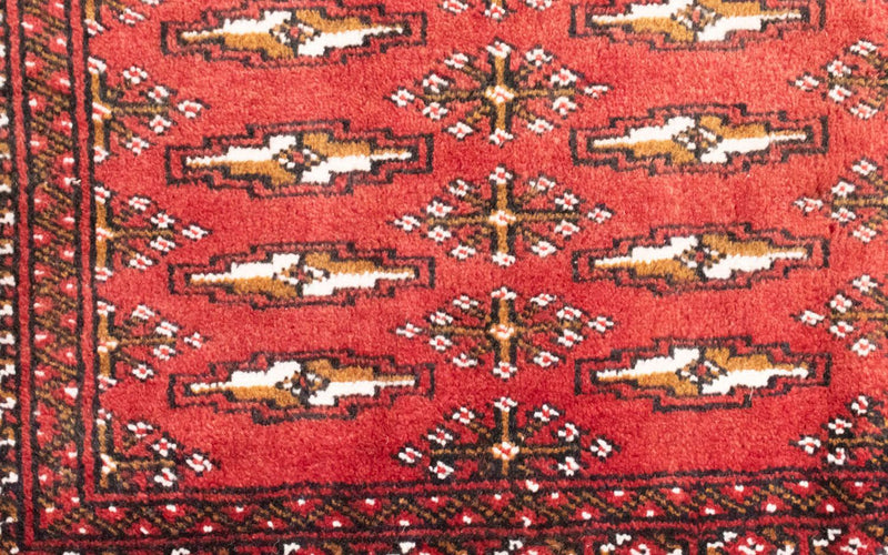 Turkaman Teppich 100 x 50 cm - rot