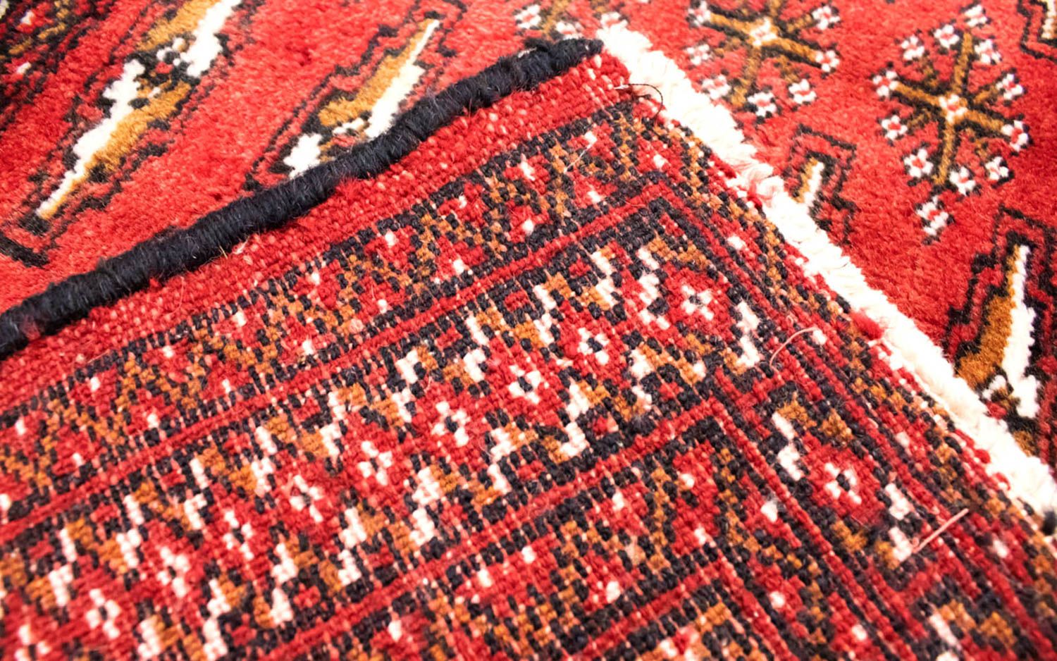 Turkaman Teppich 100 x 50 cm - rot