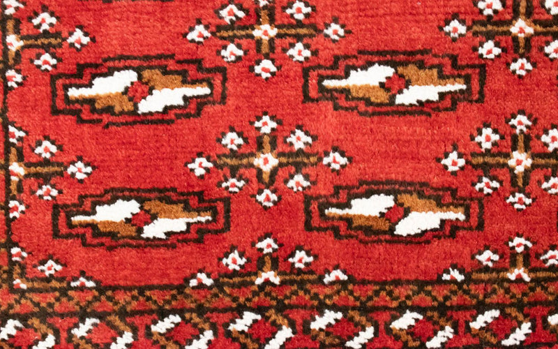 Turkaman Teppich 100 x 50 cm - rot