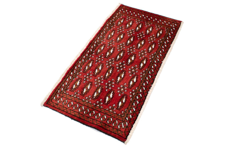 Turkaman Teppich 100 x 50 cm - rot