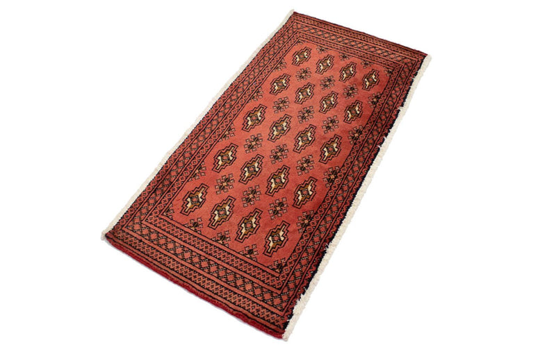Turkaman Teppich 100 x 50 cm - rot