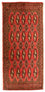 Turkaman Teppich 100 x 50 cm - rot
