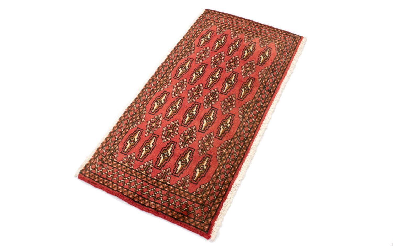 Turkaman Teppich 100 x 50 cm - rot
