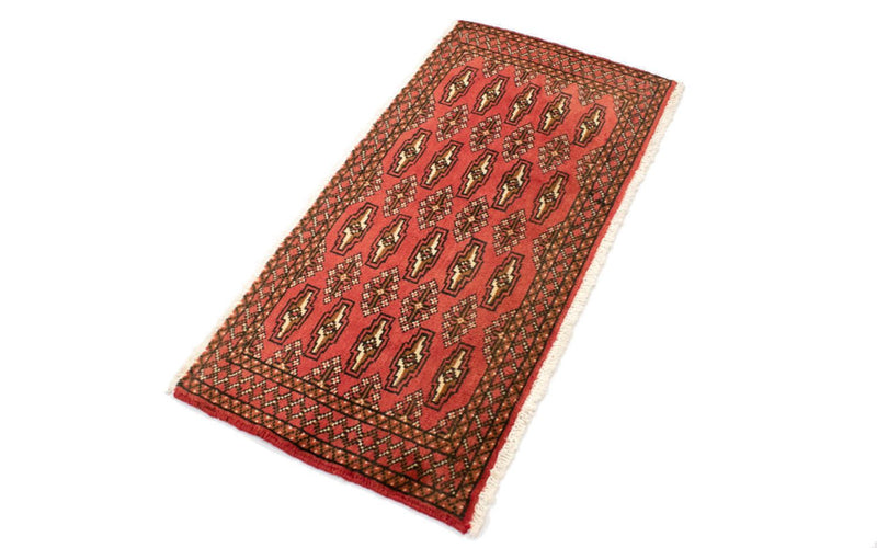 Turkaman Teppich 100 x 50 cm - rot