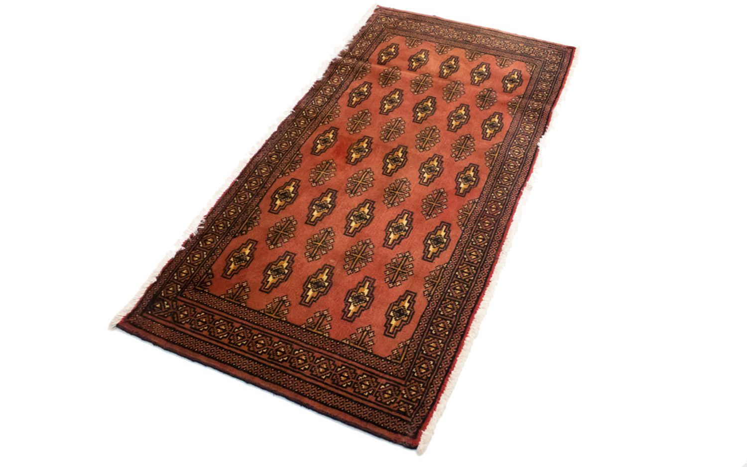 Turkaman Teppich 130 x 60 cm - rost
