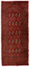 Turkaman Teppich 130 x 60 cm - rot
