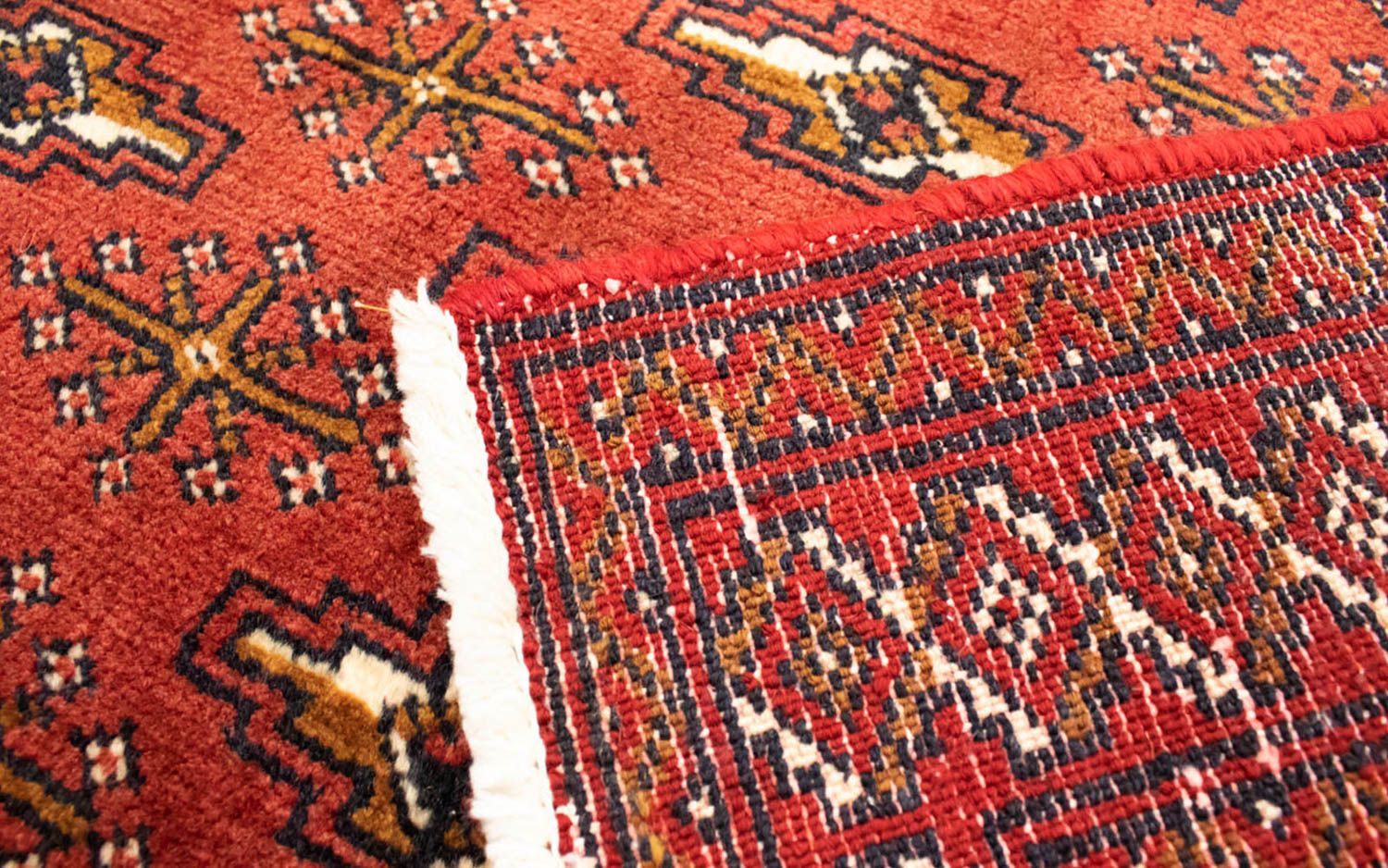 Turkaman Teppich 130 x 60 cm - rost