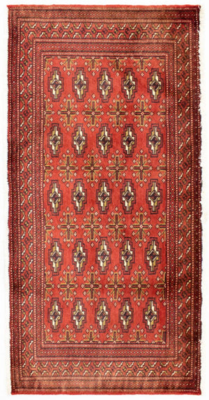 Turkaman Teppich 130 x 60 cm - rost