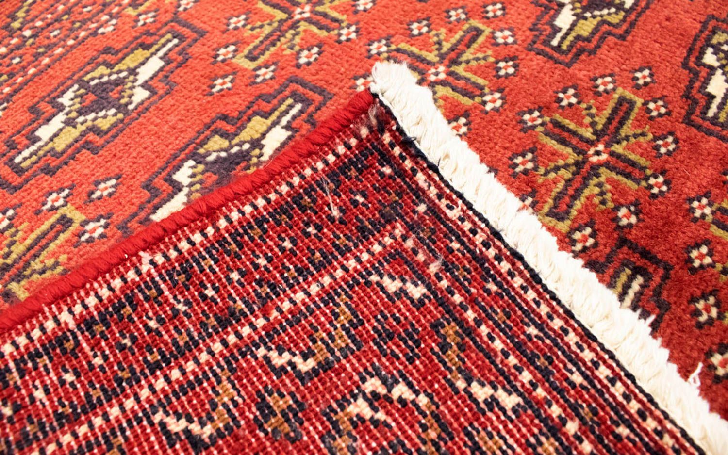 Turkaman Teppich 130 x 60 cm - rost