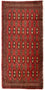Turkaman Teppich 130 x 60 cm - rot