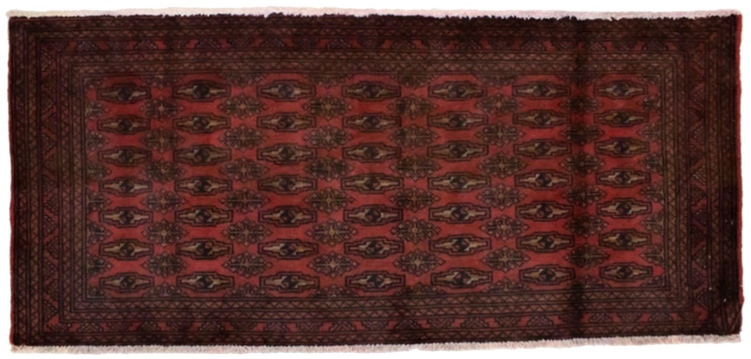 Turkaman Teppich 130 x 60 cm - rot