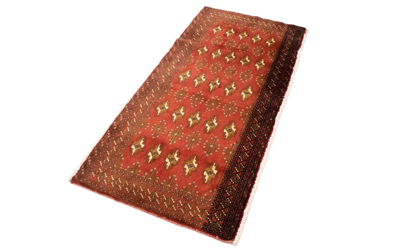 Turkaman Teppich 130 x 60 cm - rost