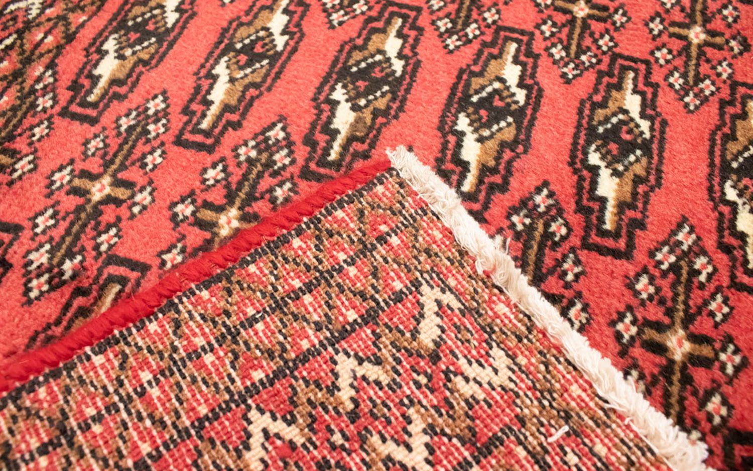 Turkaman Teppich 130 x 60 cm - rot