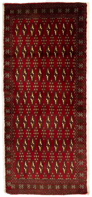Turkaman Teppich 130 x 60 cm - rot