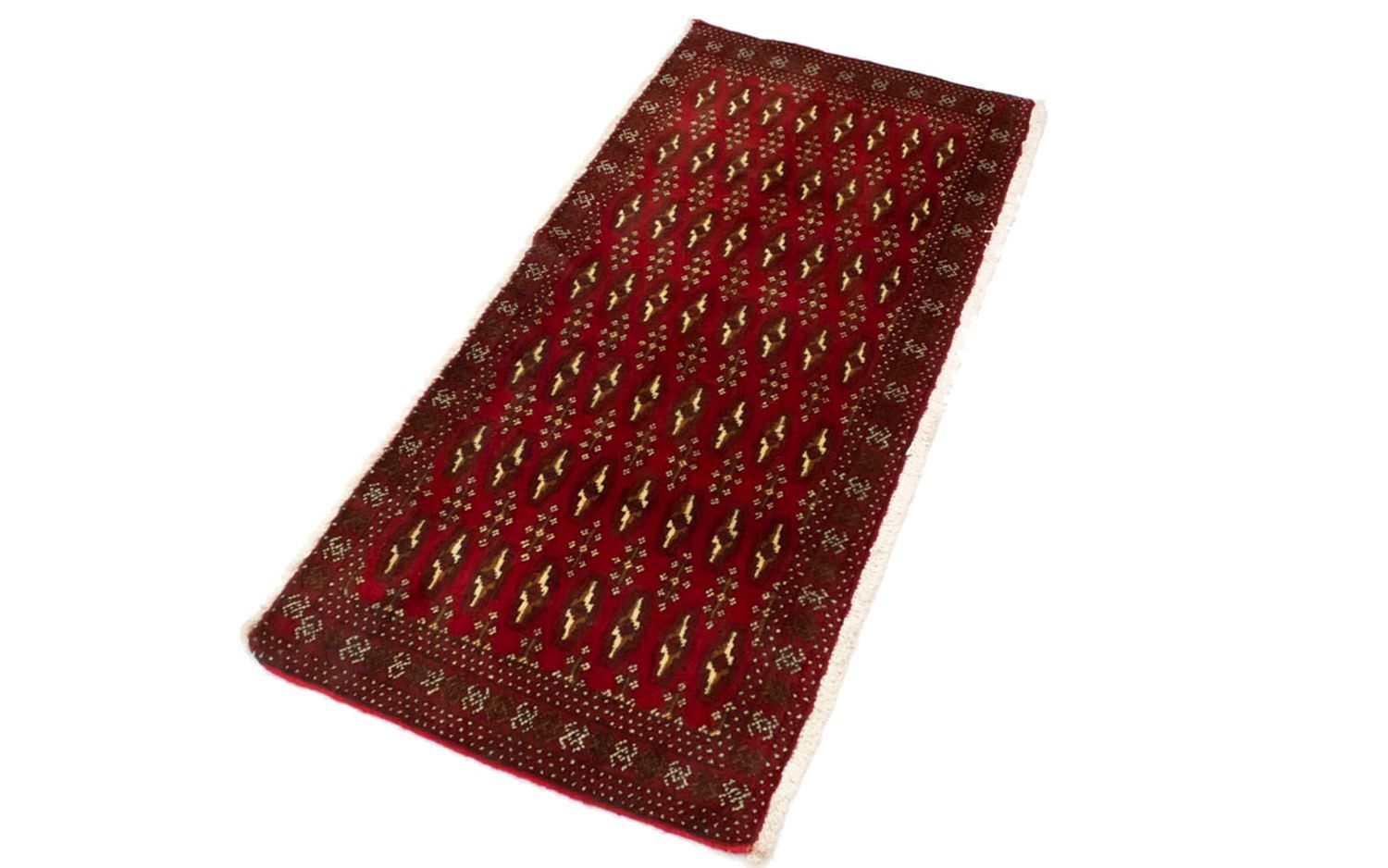 Turkaman Teppich 130 x 60 cm - rot