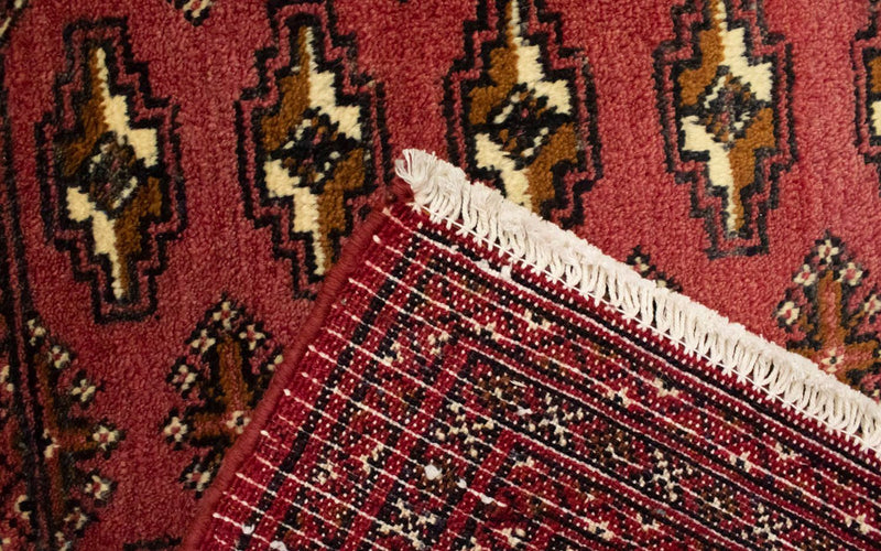 Turkaman Teppich 130 x 60 cm - hellrot
