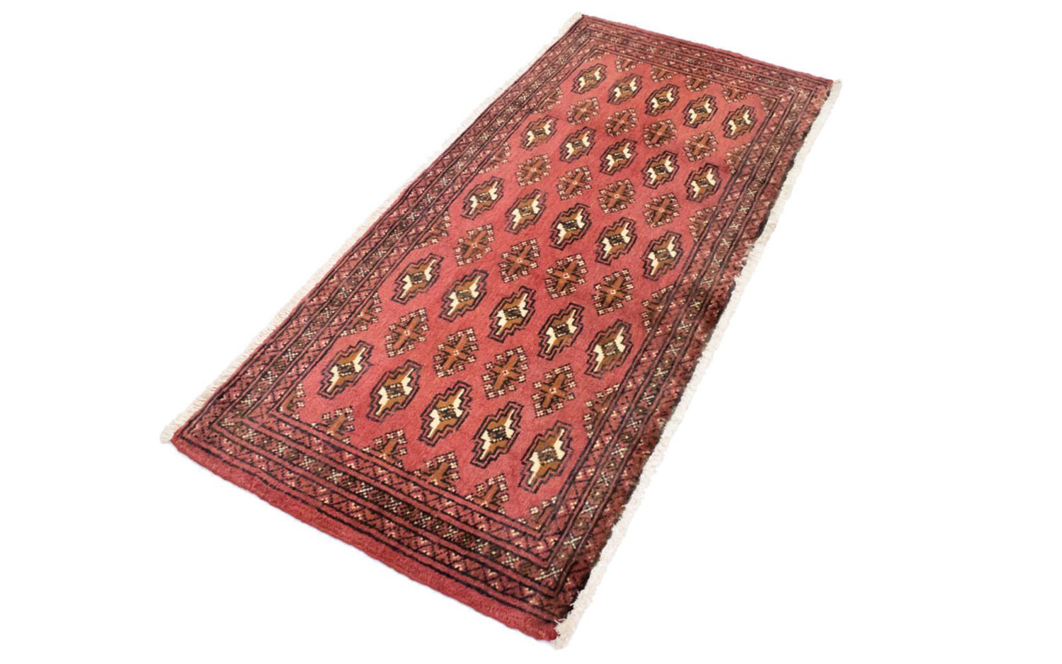 Turkaman Teppich 130 x 60 cm - hellrot