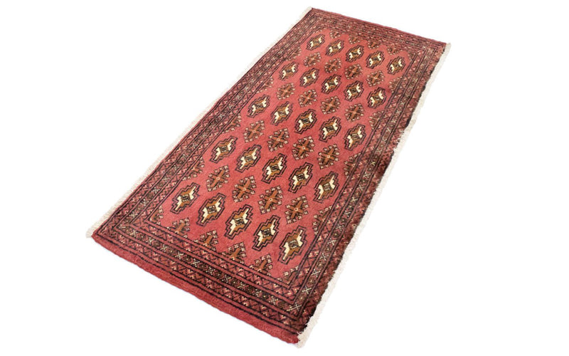 Turkaman Teppich 130 x 60 cm - hellrot