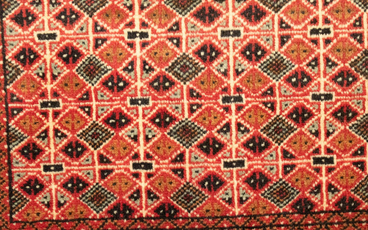 Turkaman Teppich 130 x 60 cm - hellrot