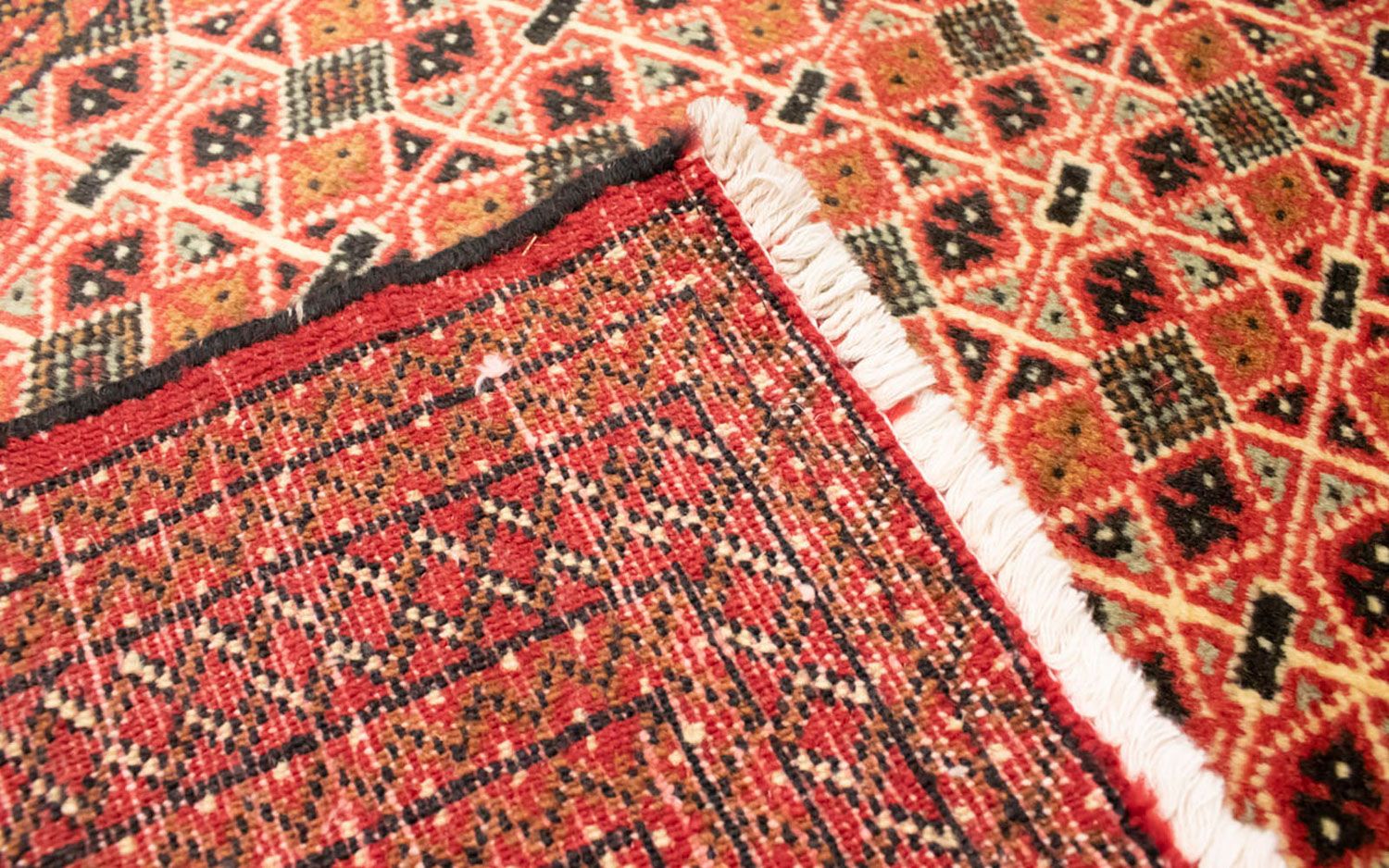 Turkaman Teppich 130 x 60 cm - hellrot