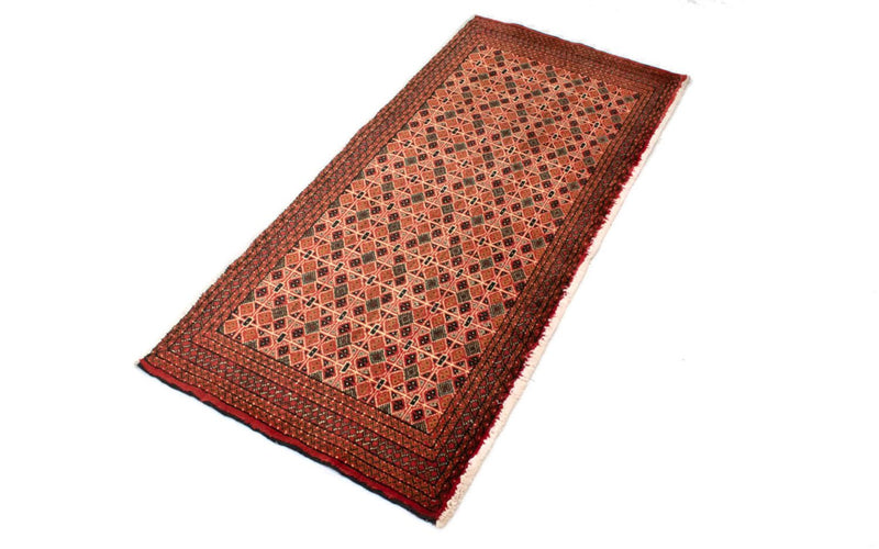 Turkaman Teppich 130 x 60 cm - hellrot