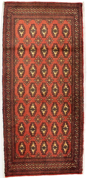 Turkaman Teppich 130 x 60 cm - rost