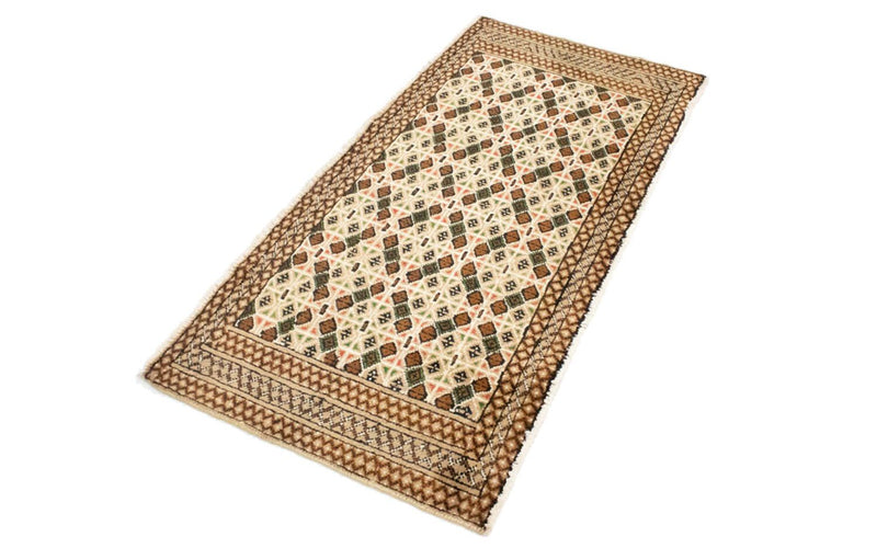 Turkaman Teppich 130 x 60 cm - beige