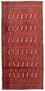 Turkaman Teppich 130 x 60 cm - rot