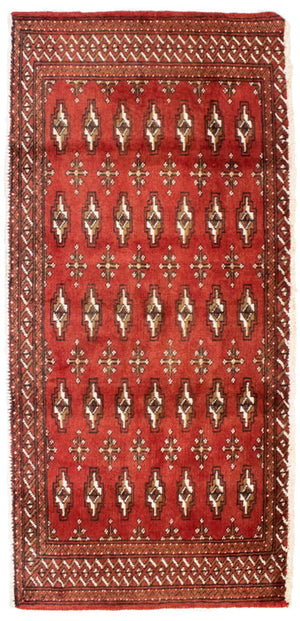 Turkaman Teppich 130 x 60 cm - rost