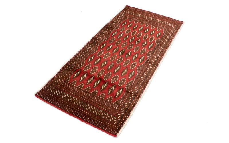 Turkaman Teppich 130 x 60 cm - rost