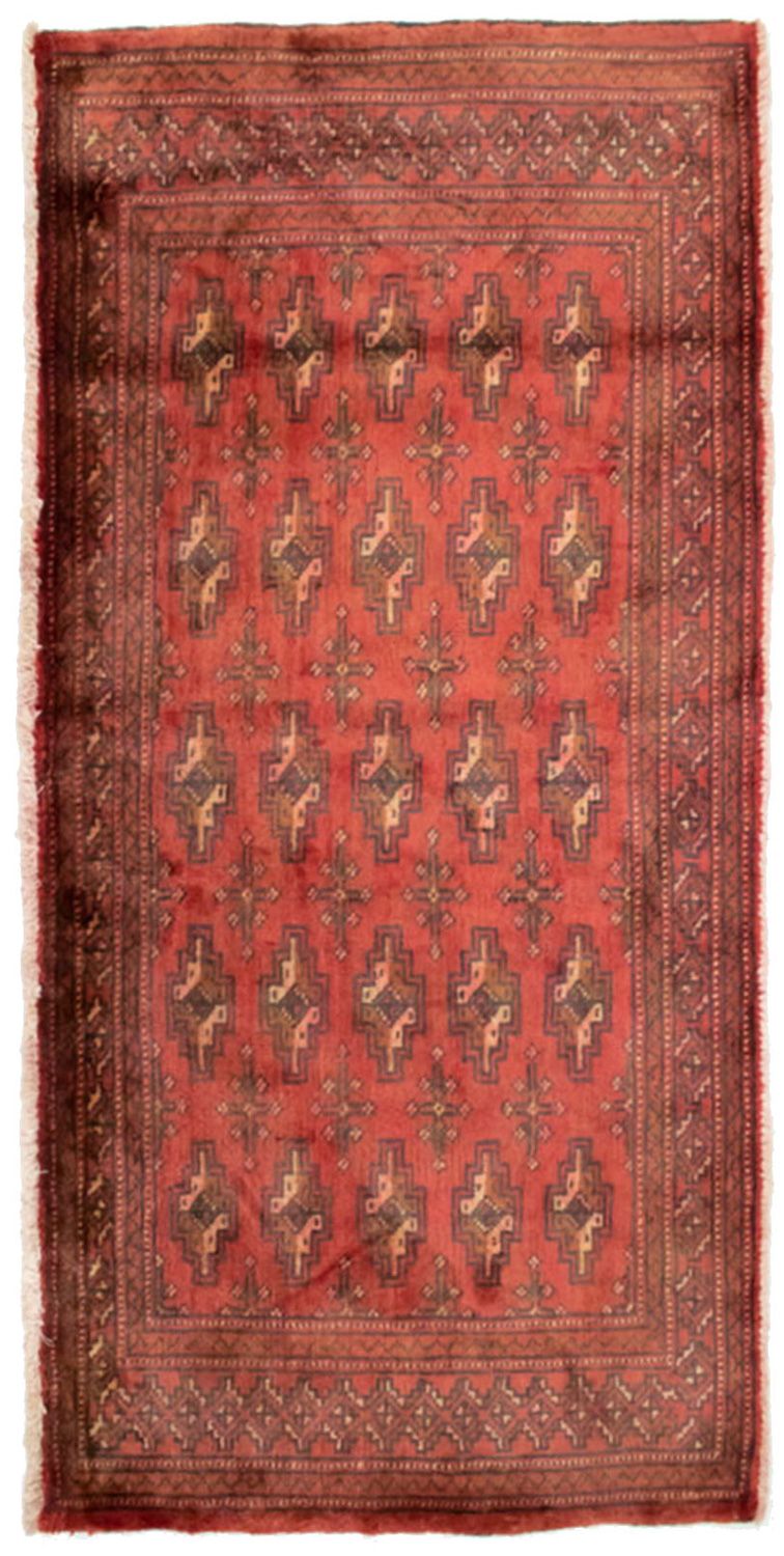 Turkaman Teppich 130 x 60 cm - rost
