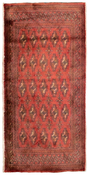 Turkaman Teppich 130 x 60 cm - rost